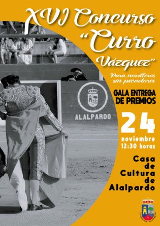 Cartel Gala Triunfadores XVI Concurso Curro Vázquez